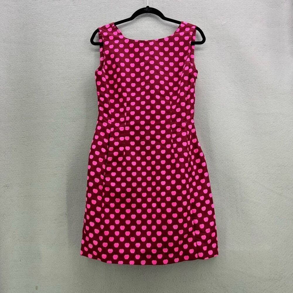 Marui Edition Womens Red Sleeveless Apple Print Bodycon Mini Dress Size 40